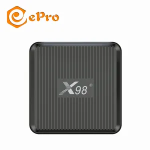 Epro 2024 X98Q S905W2 2G 16G caixa de tv ip quad core Android 11 caixa de tv estável Dual WIFI 2.4g + 5g reprodutor de mídia X98Q nova caixa epro