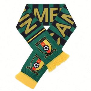 Vente d'usine, écharpe de supporter de football en tricot double face personnalisée avec logo jacquard, pas cher - Product Image 6