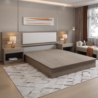 Vente directe usine – Ensemble de mobilier de chambre d'hôtel en bois, gamme moyenne-bas, pour appartement – Design moderne et luxueux, taille personnalisable, durable