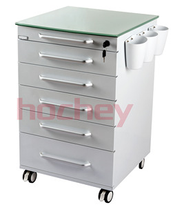 HOCHEY Meubles d'hôpital en gros, clinique dentaire mobile à 5 tiroirs avec chariot à roulettes, armoire dentaire pour le rangement - Product Image 2