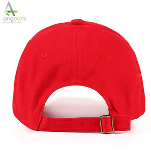 หมวกเบสบอลทำจากผ้าฝ้ายสำหรับผู้ชายและผู้หญิงสีแดงใหม่ - Product Image 5