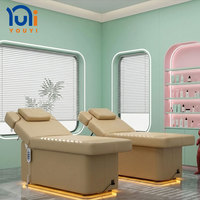 Lit de massage facial électrique inclinable et réglable pour la maison et les salons de beauté professionnels, gain de place