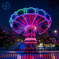 Manège de chaises volantes pour parc d'attractions, 36 places, équipement de balançoire rotative pour extérieur