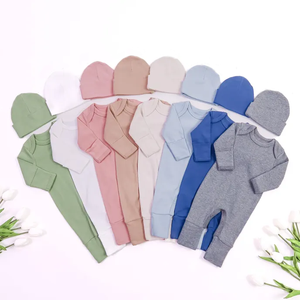 Pagliaccetto personalizzato bambino con piega sul Footie personalizzato bambino che torna a casa tuta in morbido cotone - Product Image 3