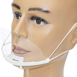 Einweg Transparente Plastikmaske Anti-Beschlag Klarer Gesichtsschutz <span class=keywords><strong>Spuckschutz</strong></span> Mundschutz für Restaurant Catering - Product Image 4