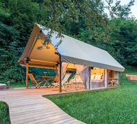 Resor Tenda Rumah Kayu Mewah untuk Berkemah di Alam Terbuka, Taman Ekologis, Perjalanan Mewah di Alam Liar, Homestay Hotel Model B32