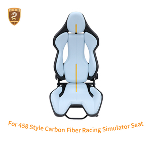 Siège de course en fibre de carbone sèche pour simulateur de conduite, cockpit de simulation pour <span class=keywords><strong>Ferrari</strong></span> 296GTB SF90 F8 458 488 Simracing, siège baquet - Product Image 4