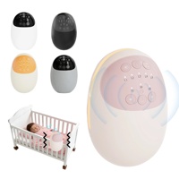Poussette bébé automatique OEM, balancelle vibrante rechargeable par USB, dispositif apaisant pour nourrissons mains libres avec LED, aide au sommeil portable