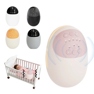 รถเข็นเด็กอัตโนมัติ OEM แบบโยกได้ ชาร์จ USB พร้อมระบบสั่นสะเทือน ไฟ LED ใช้งานแบบแฮนด์ฟรี อุปกรณ์ช่วยปลอบประโลมทารก พกพาสะดวก ช่วยให้หลับสบาย - Product Image 1