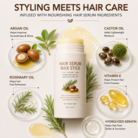 Stick per lo Styling dei Capelli con Finitura Lucida Non Unta, Siero in Stick per Capelli per Capelli Svolazzanti e Crespi