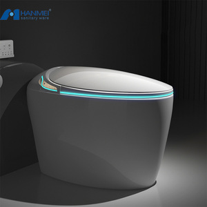 Luxo Smart Egg Sanitizing WC Bidé Eletrônico Cerâmica Piso montado Banheiros