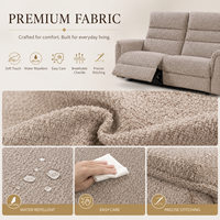 Fauteuil inclinable électrique moderne de luxe en chenille avec dossier à niveaux, chaise d'appoint inclinable électrique pour salon