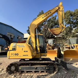 Excavadora de Orugas Komatsu PC60 de Segunda Mano de Japón, Maquinaria de Construcción Usada de 6 Toneladas, Miniexcavadora de Orugas Komatsu PC60 - Product Image 6