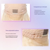Perruque Cency Straight en Cheveux Humains Vierges à 100 %, Longue, avec Dentelle Frontale Non-Adhésive pour Femme, avec Emballage Personnalisé