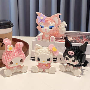 Vente en gros d'usine, briques Lego compatibles, petites pièces, figurines de dessins animés Sanrio, articles décoratifs, jouets pour enfants, éducatifs - Product Image 3