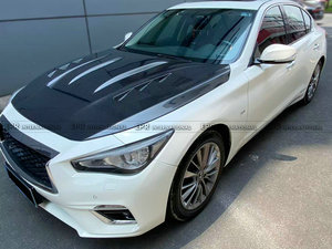 ฝากระโปรงคาร์บอนไฟเบอร์แบบมีช่องระบายอากาศ รุ่น H1 สำหรับ Infiniti Q50 V37 - Product Image 3