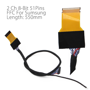 Ffc Lvds Kablo 2 Kanal 8-bit 51 Pin 51pin Çift 8 Pinli Kablo Esnek Düz Kablo Lg Tv Kullanımı İçin - Product Image 5