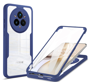 Coques de téléphone portable 3 en 1 avec protection d'écran 360° pour Oppo Realme 15 14 Pro Plus A6 A5 Pro A3 C75 Reno 15C 15F 14F, coque antichoc - Product Image 1