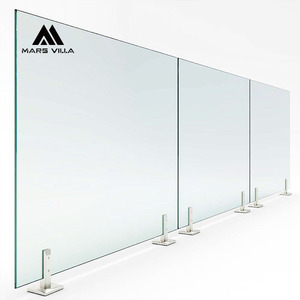 Sistema <span class=keywords><strong>de</strong></span> Valla <span class=keywords><strong>de</strong></span> Vidrio sin Marco <span class=keywords><strong>de</strong></span> Acero Inoxidable Personalizado Mars Villa, Barandilla <span class=keywords><strong>de</strong></span> Seguridad para Piscina con Altura Ajustable - Product Image 1