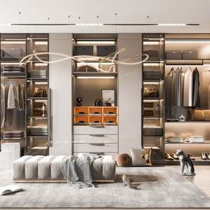 Armario Abierto de Melamina para Guardarropa, Diseño Americano, Color Blanco - Product Image 3