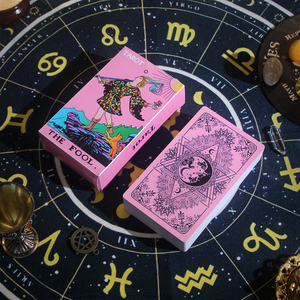 2025 Custom Printed Original <span class=keywords><strong>Tarot</strong></span> Deck Premium Büttenpapier Spielkarten mit Buch New Custom <span class=keywords><strong>Tarot</strong></span> Decks - Product Image 1