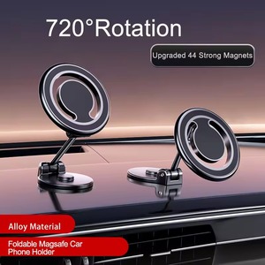 Nouvelle mise à jour : Support de téléphone magnétique pliable en alliage Msafe, rotation à 720°, support de tableau de bord pour voiture, adsorption puissante universelle - Product Image 2