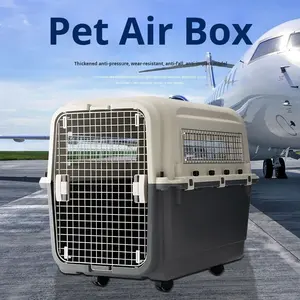 Cage standard Air China <span class=keywords><strong>pour</strong></span> chiens et <span class=keywords><strong>chats</strong></span> avec fermeture à boutons, grande, moyenne et petite <span class=keywords><strong>pour</strong></span> le <span class=keywords><strong>transport</strong></span> aérien. - Product Image 2