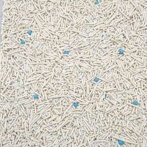 Litière pour chat en matériaux naturels biodégradables et écologiques, mélange de tofu brisé et de SAP de manioc, jetable dans les toilettes, à dissolution rapide - Product Image 6