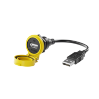 USB 2.0 Female Panel Mount Extension Cable for Industrial Equipment