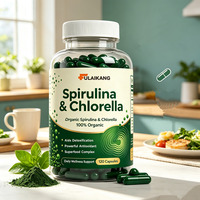 Capsules de spiruline et de chlorelle à formule personnalisée, complexe superalimentaire antioxydant puissant pour le soutien quotidien de la santé, marque privée