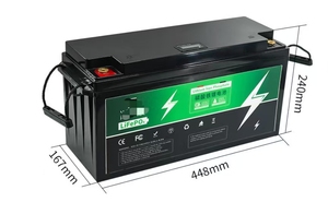 Batterie au phosphate de fer 12V 24V 48V 100Ah 120Ah 200Ah 300Ah, pack lithium 100 kWh avec - Product Image 2