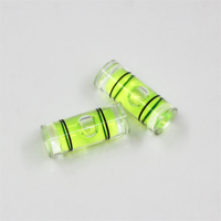 Niveau à bulle cylindrique de qualité industrielle 6*15mm, pièces d'outillage en acrylique, précision 0,5mm, plage de mesure 0-5m