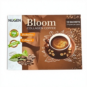 Café Instantáneo con Colágeno en Crema, Colágeno Bloom sin Gluten, Polvo Blanco en Caja, Sabor <span class=keywords><strong>Chocolate</strong></span>, Sabor Neutro - Product Image 1