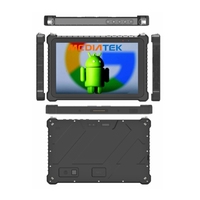 10.1'' Dayanıklı Endüstriyel Tablet Bilgisayar MT8788 Android Duvara Monte Tablet RJ45/RS232/HDMI Girişi VESA Havacılık Fişi OEM Araç Tableti