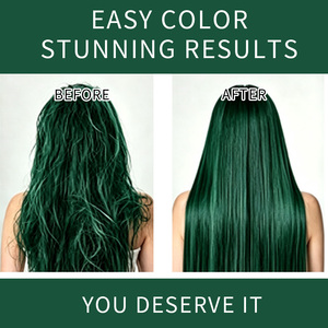 Tinte para el Cabello Verde <span class=keywords><strong>Oscuro</strong></span> en Crema, Larga Duración, Cobertura Total de Canas, Brillo Vibrante, Suave, Antiencrespamiento, Uso Profesional en Salón, OEM ODM - Product Image 3