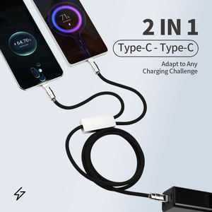 Câble de charge rapide USB-C mâle vers 8 broches Type-C mâle 2-en-1 140W, 1,5m, en silicone liquide souple pour <span class=keywords><strong>iPhone</strong></span> <span class=keywords><strong>14</strong></span> 15 16, adaptateur répartiteur USB - Product Image 1