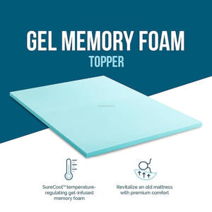 Surmatelas en mousse à mémoire <span class=keywords><strong>de</strong></span> forme à gel rafraîchissant haute densité, respirant et doux, pour hôtels et usage domestique (vente en gros) - Product Image 2