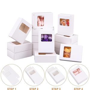 Scatole per Sapone con Finestra, Mini Scatole Regalo Rettangolari in Carta Kraft, Confezioni per Sapone Fatto in Casa, Prodotti da Forno e Caramelle - Product Image 3