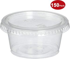 Vasos Desechables de Plástico PP de 4oz con Tapa Transparente para Degustación y Bebidas, Personalizables con Logotipo para Fiestas, Vasos para Salsas para Llevar - Product Image 2