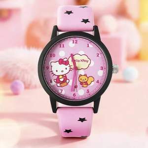 ขายดี ของแท้ 100% ชุด 6 ชิ้น/เซ็ต นาฬิกา Hello Kitty แสดงเวลา 24 ชั่วโมง กล่องสุ่ม ของตกแต่งน่ารัก ของเล่นการ์ตูน ของขวัญสำหรับเด็ก - Product Image 2