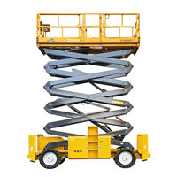 Plateforme élévatrice à ciseaux électrique tout-terrain XG1523ERT, hauteur de travail 15 m, pour travaux de construction et d'entretien en extérieur