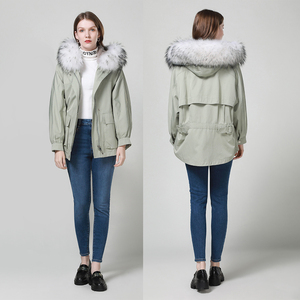 Veste en duvet personnalisée pour femmes Manteaux en duvet pour femmes Parkas De Mujer en fourrure véritable Chaqueta imperméable - Product Image 3