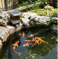 Distributeur automatique de nourriture pour poissons solaire, étanche, pour bassin et carpes koï