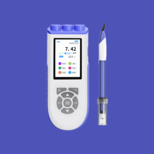 PH10 pH-mètre portable Kit de testeur portable pour tubes à essai et petits échantillons Grands écrans LCD rétroéclairés pH/mV - Product Image 1