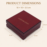 Boîte de présentation de pièces de monnaie en bois personnalisée avec insert en velours, emballage cadeau pour médailles avec logo OEM, vente en gros