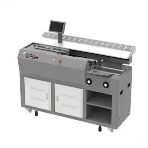 Doble 100 tres rodillos alimentación automática de papel photobook impresión eva máquina de encuadernación de libros