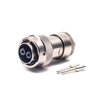 Connecteur d'alimentation IP67 EV HVIL 2P à verrouillage par filetage HVIL250A 400A 500A en cuivre ABS, prise rapide ignifuge et étanche