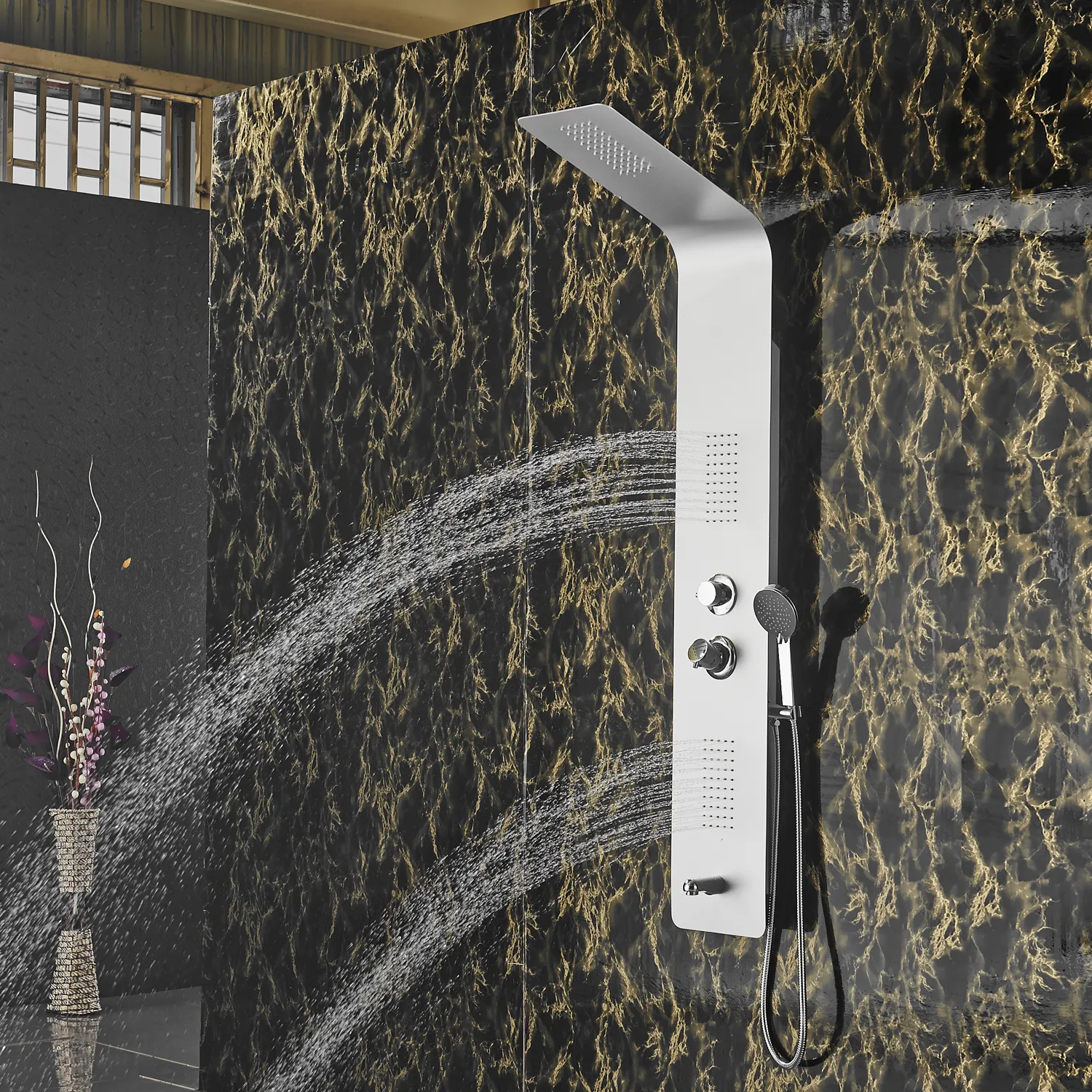 Vaguel lussuoso pannello doccia cina prezzo di fabbrica a parete doccia per il bagno