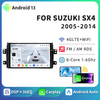 Auto Car Radio 1280*720 IPS Car-play 8 Core 4G LTE Android 13 Navigator para SUZUKI SX4 2005-2014