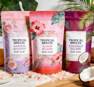 Free Sample Custom Stand Up Zipper Pouch Sea Salt <b>Pack</b> Printed Logo Tear Notch Foil Sturdy Fresh Secure Stable - Product Image 5